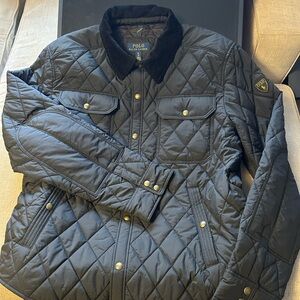 Ralph Lauren Quilted Black Shirt Jacket